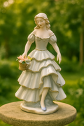 Bloom side Grace Porcelain Figurine